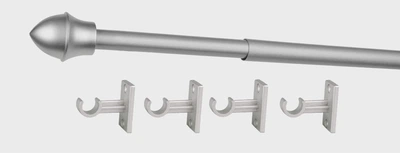 Карниз КАФЕ нікель матовий D13мм довжина 135-225см (1шт.) Bojanek
