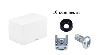 Набір кріплення M6 (гвинт, шайба, гайка) (10 компл./уп)