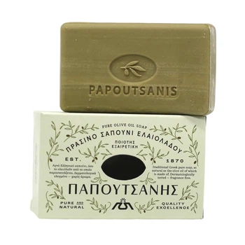 Мыло твердое натуральное дегтярное Papoutsanis Olive Oil 250 г