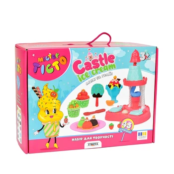 Набір для творчості ліплення Містер тісто Castle Ice-Cream Strateg українською мовою (41030)