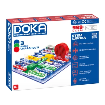 Конструктор электронный DOKA пластик 28х19х5 6 см (700293)