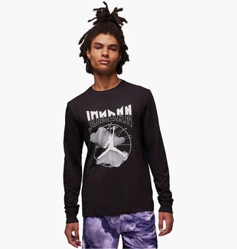 Футболка Air Jordan Sport Long-Sleeve T-Shirt Black FD7004-010 S