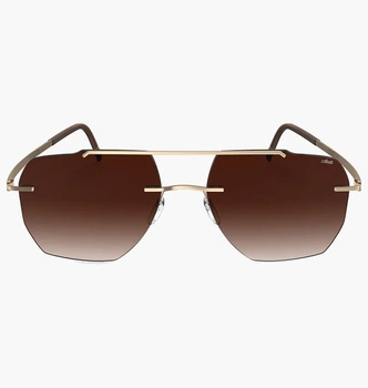 Солнцезащитные очки Silhouette Brown/Gold 8746-7620 MISC