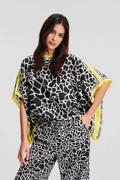 Жіноча шовкова туніка з візерунком SILK SCARF TUNIC Karl Lagerfeld M/L 241W1607