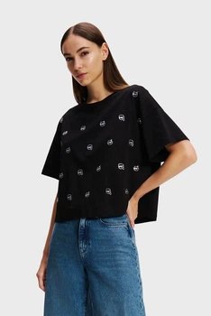 Жіноча футболка з візерунком IKONIK 2.0 Karl Lagerfeld M 246W1701