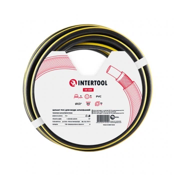 Шланг для воды 4-х слойный 1/2" INTERTOOL GE-4101 10м армированный PVC