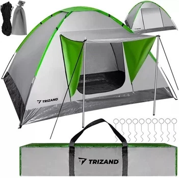 Туристичний намет водонепроникний Trizand Montana 2 - 4 особи 200 х 200 х 110 см (23481)
