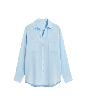 Пляжна сорочка жіноча Seafolly М Блакитний (55428-TO-blue)