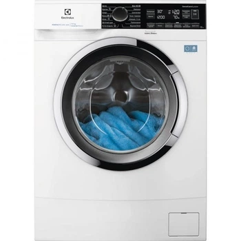Стиральная машина Electrolux фронтальная, 7кг, 1200, a, 48см, дисплей, инвертор, белый ews6227cu