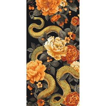 Картина по номерам "Золотая змея" Art Craft 11595-AC с металлизированными красками 40х80 см
