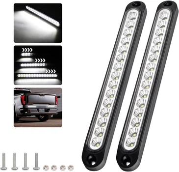 Светодиодная тормозная панель UPXSXT 2 шт. 15 LED, 12–24 В, Габаритный светодиодный фонарь Белый, Водонепроницаемый