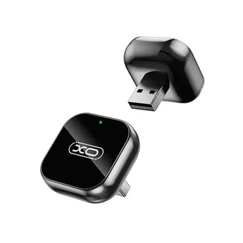 Автомобільний бездротовий адаптер Carplay/Android Auto XO CZ026 mini Carplay in-car Black