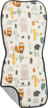 Wkładka do wózka Caretero Basic Leśny świat 80 x 35 cm (5908310395388)