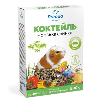 Корм для морських свинок Природа Коктейль Морська свинка 500 г (MLZ7552)