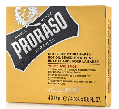 Інтенсивний догляд за бородою Proraso Hot Oil Beard Treatment WS 4x17 мл