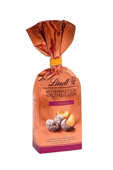 Шоколадные конфеты Lindt Weihnachts Spezialitaten Cashew 100г