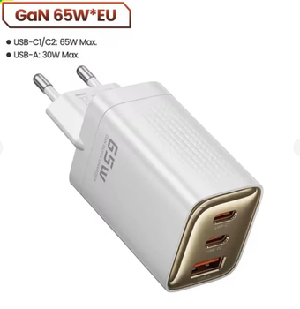 Сетевое зарядное устройство Toocki 67W GAN 2xType-C + USB-A