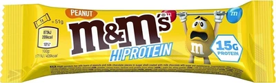 Шоколадный батончик M&M's Hi Protein Peanut Milk Chocolate Bar 51г
