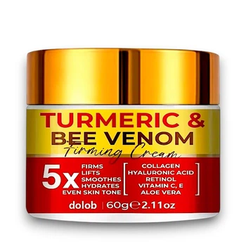 Омолаживающий крем для лица "Turmeric & Bee Venom Firming Cream" с куркумой и пчелиным ядом 60 г