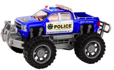 Samochód policyjny Lean Toys Pickup Terenowy Wóz Policji Niebieski (5905991017943)
