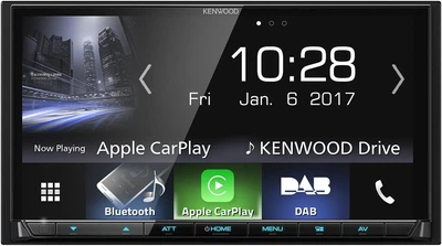 Автомагнитола KENWOOD DMX7017DABS / 7" / Сенсорная / Apple CarPlay / Android Auto / Bluetooth / GPS / USB / DAB+ / 2DIN b6 - Б/У
