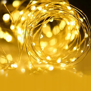 Солнечная гирлянда 32 метра, 300 LED-лампочек, теплый свет, 6Вт, IP44, MasterLED