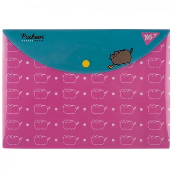 Папка-конверт B5 на кнопке Pusheen 492226 Yes, глянец (5056574430199)