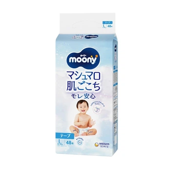Подгузники Moony Baby Diapers L (9-14 кг) 48 шт (4903111049271)