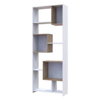 Етажерка Висока Doros B1S Білий/Дуб евок 81х30х210 (DRS-011565)
