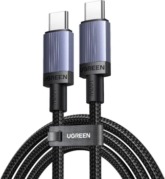 Кабель Ugreen L528 USB-C to USB-C PD 3.0 100W 5A Fast Charging Cable 1 м Space Gray (UGR-65832)