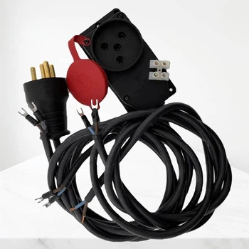 Стационарный комплект электроподключения 25А 220V для ТЭНа и регулятора мощности 4.5–6 кВт с каучуковым кабелем