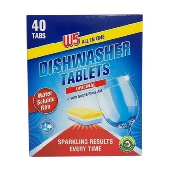 Таблетки для посудомийних машин W5 All in One Original, 40 шт