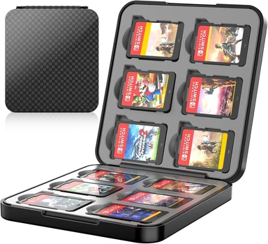 Футляр для игровых карт Nintendo Switch 2 HEYSTOP, на 12 карт, жесткий кейс с магнитной застежкой