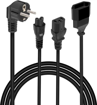Сетевой разветвитель 3в1 CEE 7/7 → C13/C5/Euro, кабель питания - GELRHONR