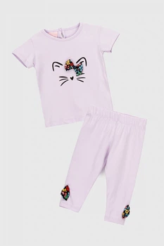 Костюм футболка+лосины для девочки Baby Show 249781 68 см Лиловый shop (2000990422774)