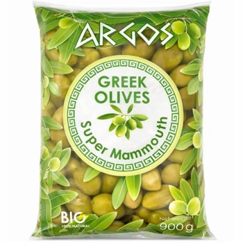 Оливки зелені ARGOS Greek Olives, Super Mammouth - 900 g
