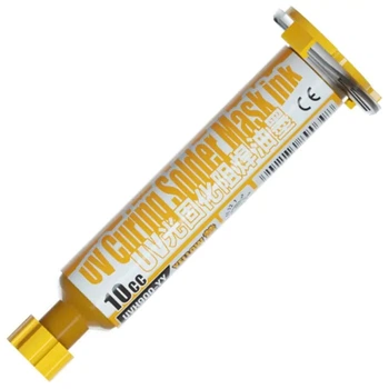 Ультрафиолетовый лак Mechanic UVH900-YY, маска для пайки, ремонта плат, 10CC, желтый