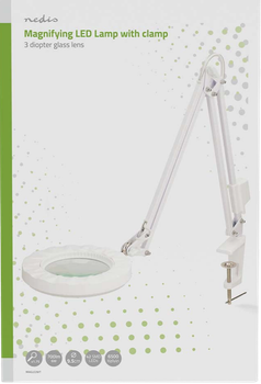 Lampa biurkowa z lupą Nedis MAGLE2WT