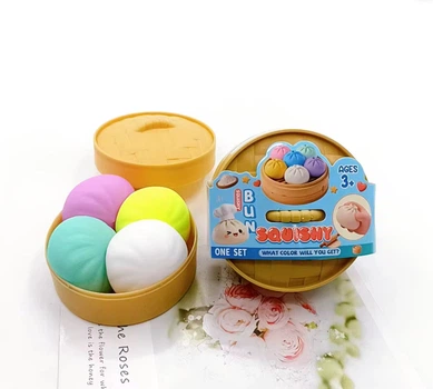 Игрушки 4 в 1 Dumpling, Mystery Dumpling, Squishies Dumpling сквиши пельмень