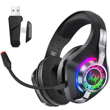 Игровые наушники Kotion Each GS400 Ultra 2.4G с виртуальным звуком 7.1 для ПК и консолей (Черный)