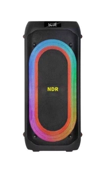 Портативная музыкальная Bluetooth колонка с караоке микрофоном NDR-717 50W с LED-подсветкой и 2 беспроводными микрофонами