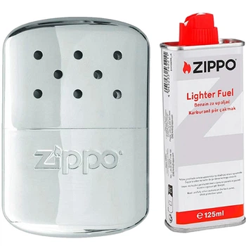 Комплект Zippo Грелка для рук Hand Warmer Euro 40365 + Бензин 3141 для запальничок