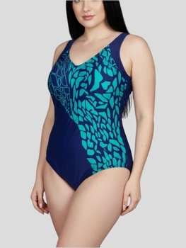 Слитный купальник Fuba 25133126 Бирюзовый 56 (4XL) бедра 121-125 см грудь 3C-4D-5E
