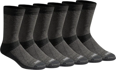 Комплект шкарпеток з контролем вологості 6 пар Dickies Dri-tech Moisture Control Max Full Cushion Crew Socks 6-Pack Color: Black/Grey Marl (I611010) US6-12 EU39-45 24-30см