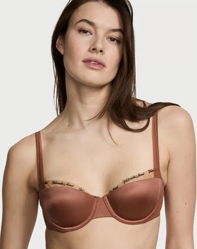 Бюстгальтер Very Sexy Logo Lightly Lined Balconette Bra Коричневий 36B