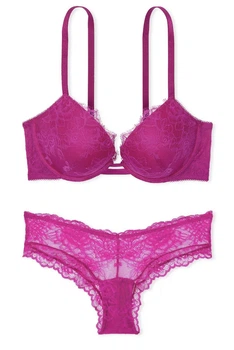 Комплект мереживний Very Sexy Puch up Фуксія 34D-M