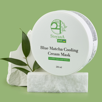 Охлаждающая крем-маска с голубой матчей StoyanA Blue Matcha Cooling Cream Mask, 250 мл