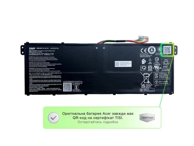 Батарея / AP18C7M / аккумулятор для ноутбука Acer SF314-59, SF316-51, Vero AV14-51, AV15-52, TMP215-54 [55.9Wh] (KT00407008)