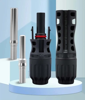 Коннекторы MC4 TOMZN 1500V 45A, PV Wire End, комплект Male/Female для солнечных панелей