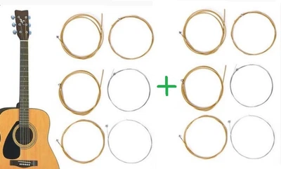 2 комплекти Струны для акустической гитары 11-50 бронзовые AGS Acoustic Guitar Strings